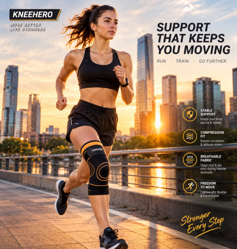 Kneehero Compression Sleeve Active, Confident Movement