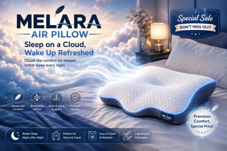 Melara Air Pillow Feel the Difference of Next-Level Pillow Comfort